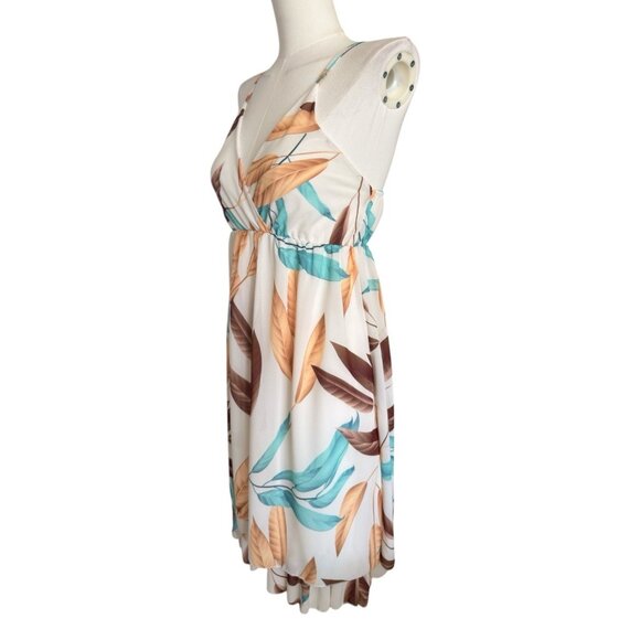 NWT New Style Italy Spaghetti Strap V-Neck Lightweight Pullover Dress Women's S - Picture 2 of 13